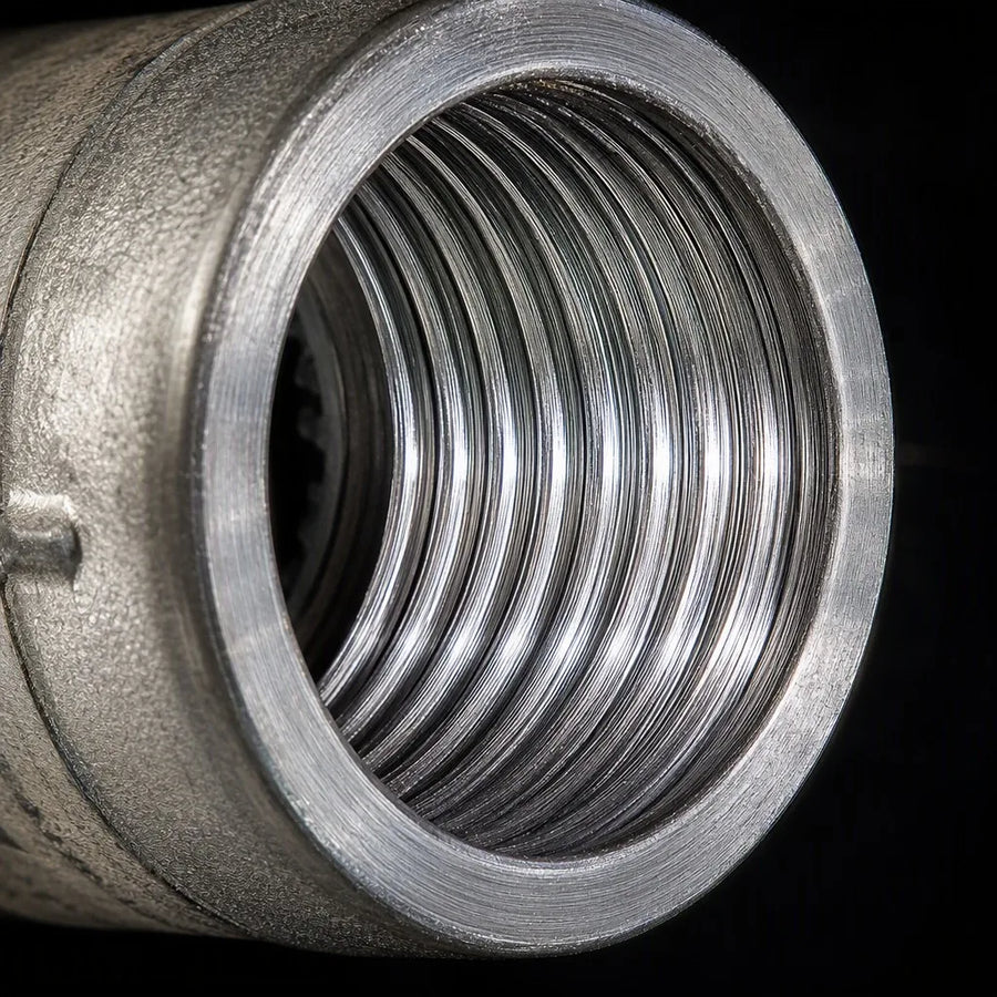 R32 coupling internal rope thread profile macro precision ground