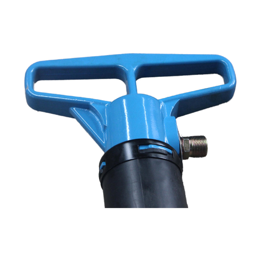 PerfoMax MO-3B pneumatic breaker handle, hanger ring and air inlet detail