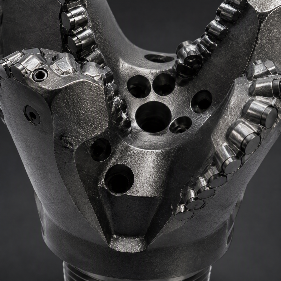 Concave PDC Drill Bit in a close-up detail view