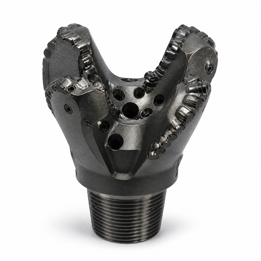 Concave PDC Drill Bit on a white background
