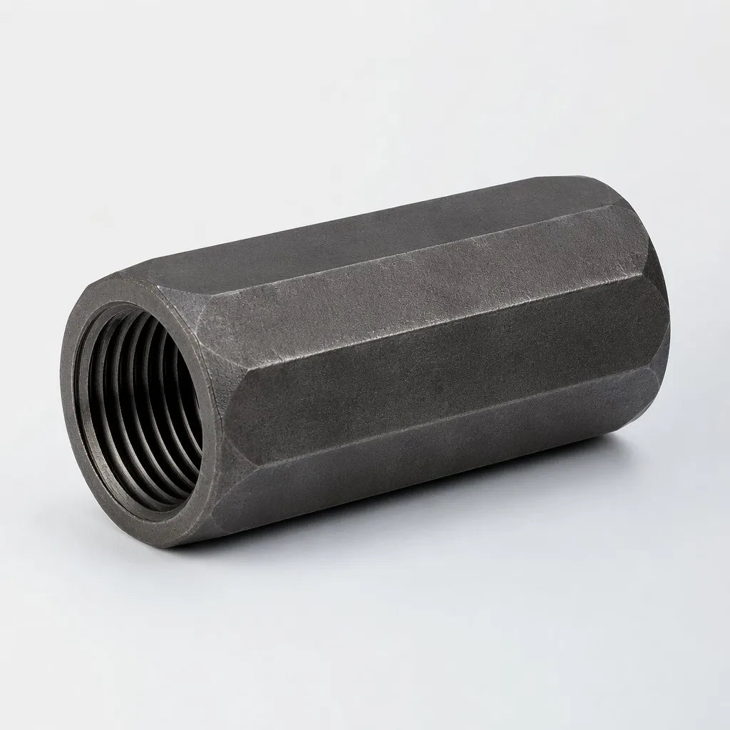 R32 coupling sleeve for lubricated top-hammer drill rod thread connections