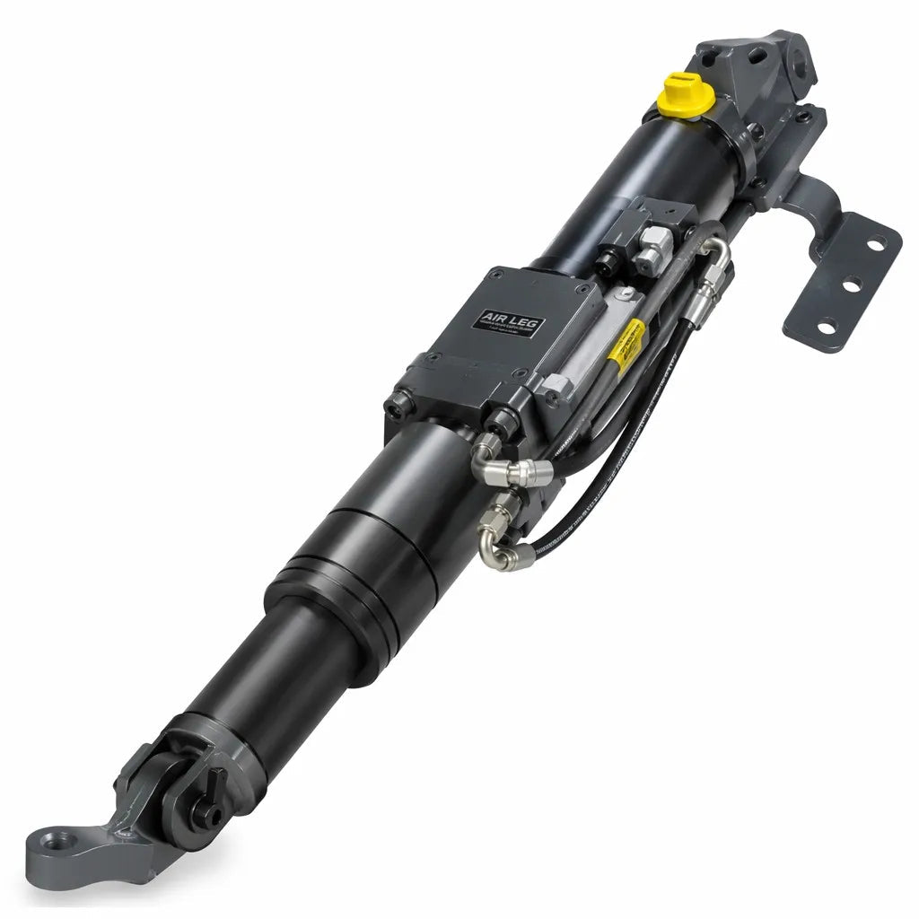 FT160 pneumatic air leg for rock drill troubleshooting and feed-force checks