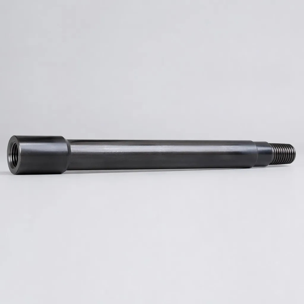 T45 threaded extension drill rod heavy-duty full product studio background