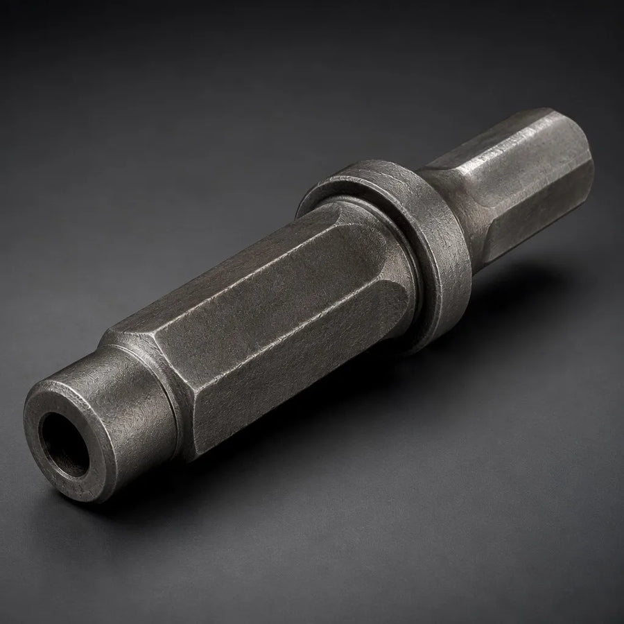 YT28 ISO H22x108mm tapered hexagonal steel shank forged detail