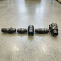 R32 top-hammer drill string with shank adapter, extension rods, coupling and bit