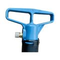 PerfoMax MO-2B pneumatic breaker D-handle, air inlet fitting and throttle detail