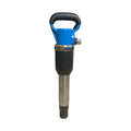 PerfoMax OP-3 pneumatic pick hammer with blue D-handle and black steel body on white background