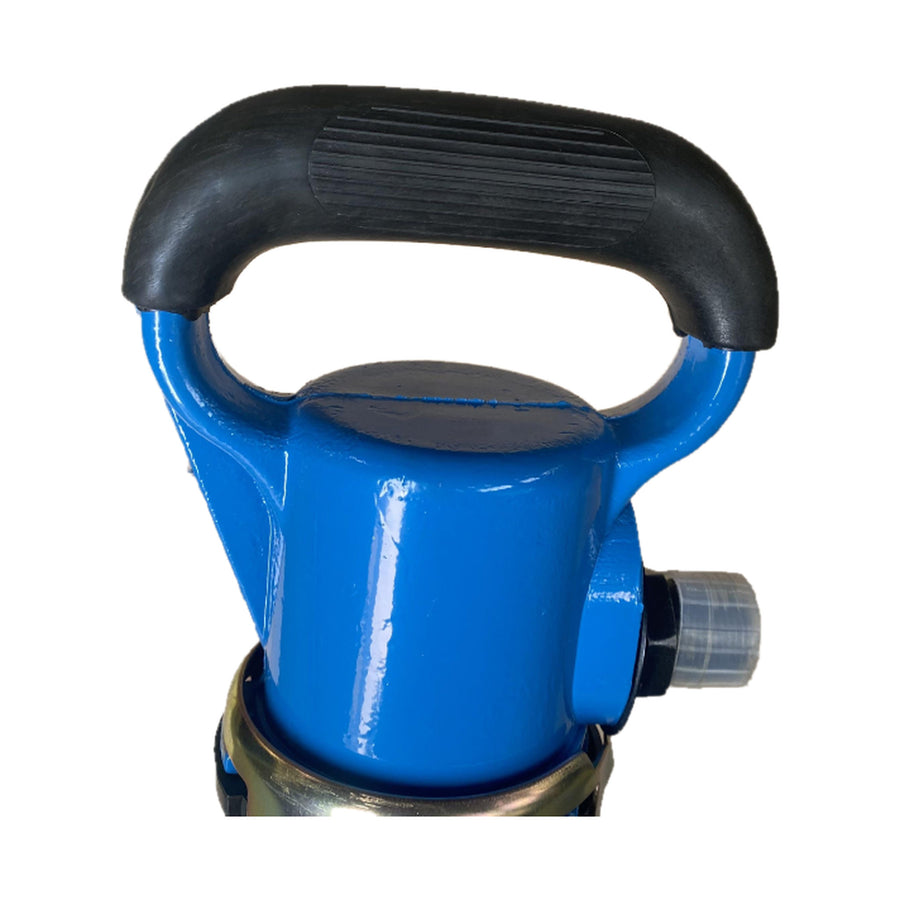 PerfoMax OP-3 pneumatic breaker rubber grip and D-handle close-up