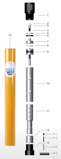 CIR110 Low-pressure DTH Hammer white background product image
