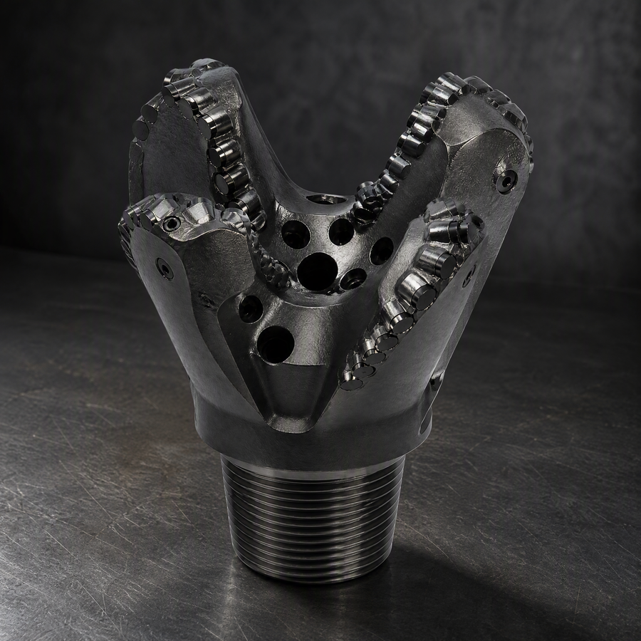 Concave PDC Drill Bit in a 45-degree product view