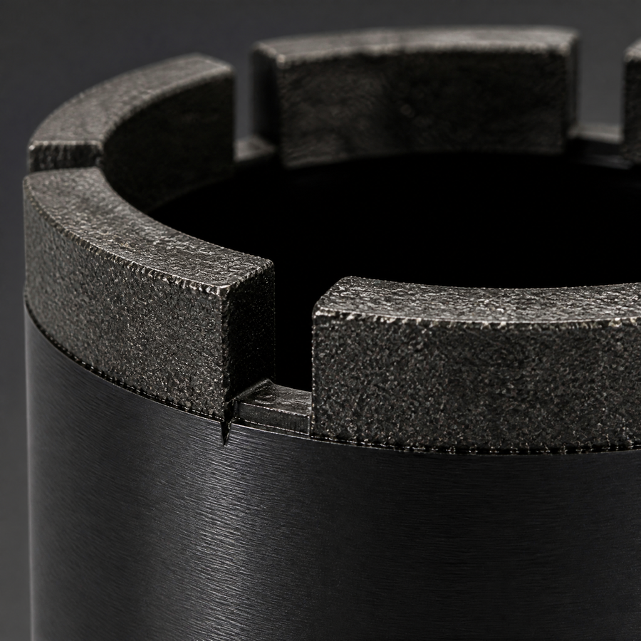 Impregnated Diamond Core Bit in a close-up detail view