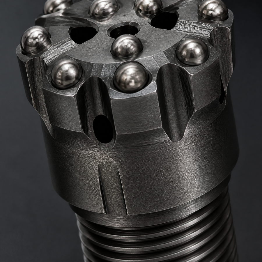 T38 Threaded Button Bit in a close-up detail view