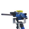 YT28 Pneumatic Rock Drill — Blue body on grey stand