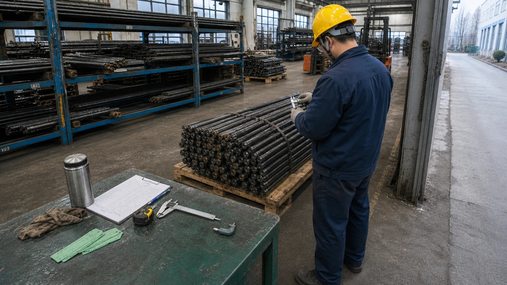 Dimensional review of a long drilling product
