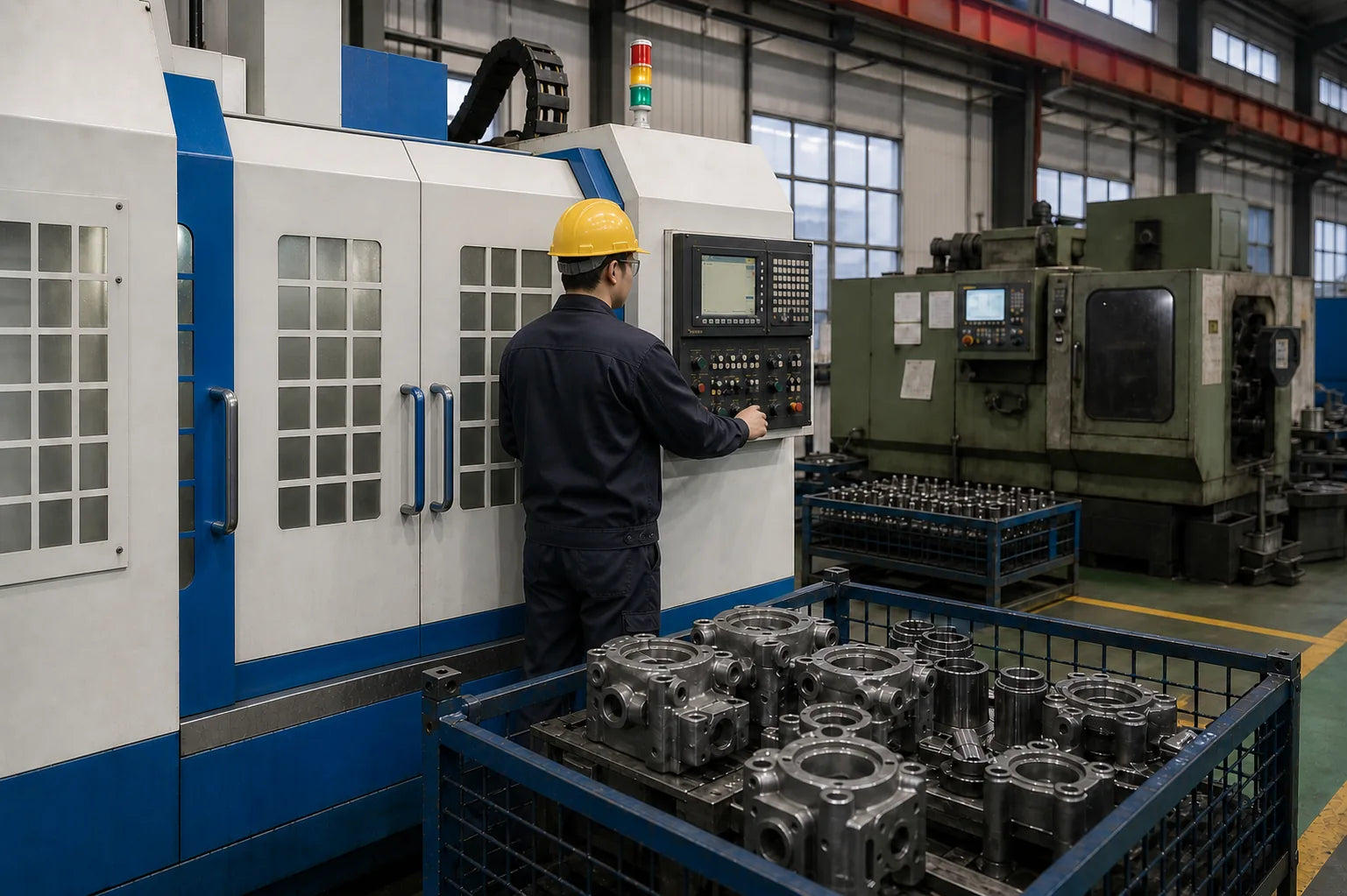 Machining of a pneumatic-tool component